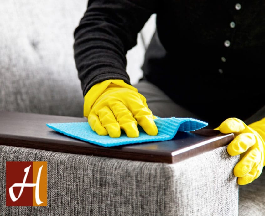 cleaning furniture