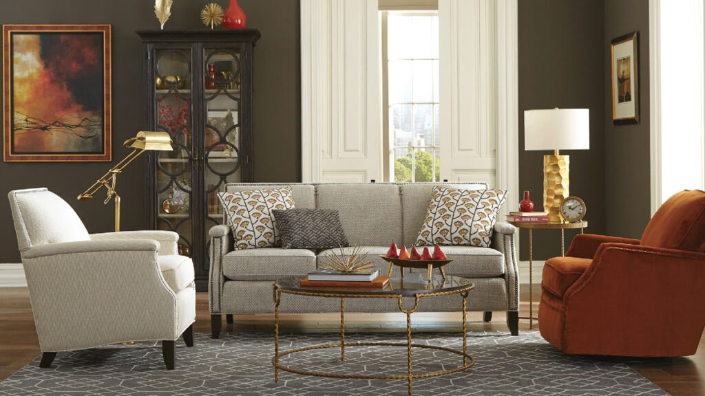 There are pros and cons between a sectional and a couch depending on your specific needs of the space.