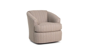 Measures 30"W x 34"D x 30"H and is available in a variety of fabrics, leathers, and leg finishes. Also available as a chair with matching ottoman. Starting at $999 in fabric and $1,529 in leather. Tan Chair