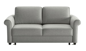 Measures 75.25"W x 39.75"D x 34.75"H and is available in fabric. Also available as a king sleeper. Starting at $2,799. Grey Sleeper Sofa