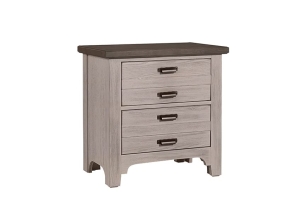 Measures 27"W x 16.25"D x 26.75"H and is available in 3 finishes. Price starting at $499. Farmhouse Nightstand