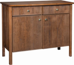 Measures 48"W x 20"D x 40"H. Available in a variety of wood species, stain finishes, and sizes. Starting at $1,949. Modern Buffet